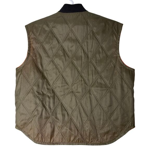 Vintage JCPenney Towncraft Mens XL Vest Reversible Hunting Outdoor Utility Nylon - Picture 2 of 12